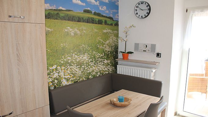 City Ferienhaus Daun, Küche zusätzlicher Sitzgruppe