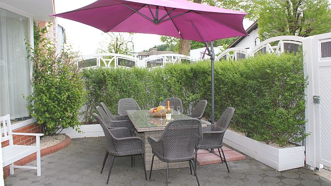 City Ferienhaus Vulkaneifel, Terrasse, direkt am Haus
