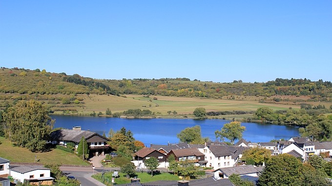 Ferienwohnung Traum-Seeblick, traumhafter Blick aus der Wohnung