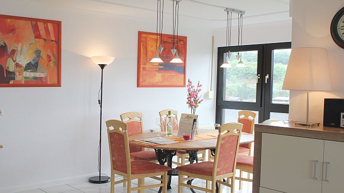 Ferienwohnung Seeblick II, Essecke