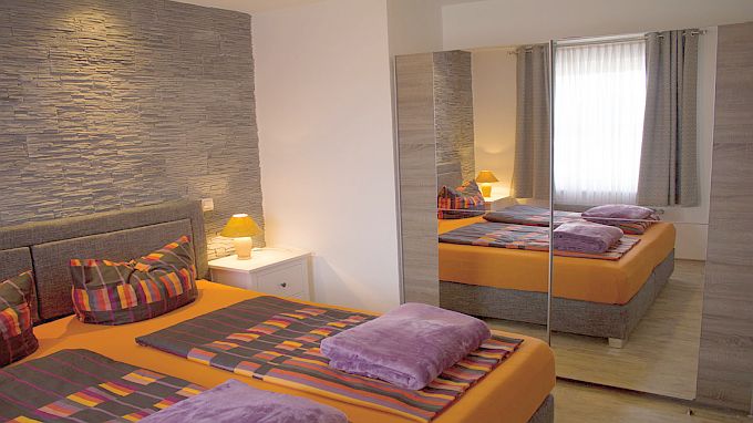 Apartment Seehöhe, Schlafzimmer Ganzkörperspiegel