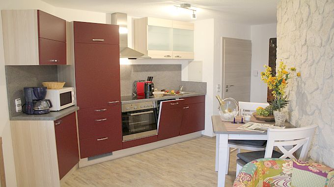 Studio Vulkanpanorama, Küche mit Spülmaschine